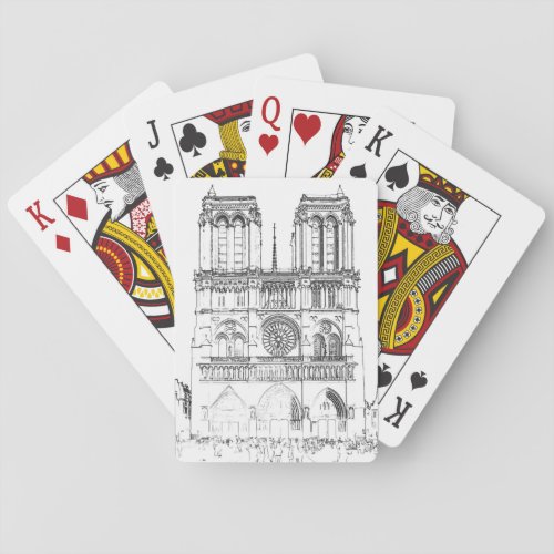Notre Dame de Paris _ Paris France Playing Cards