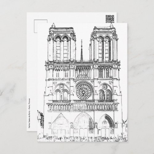 Notre Dame de Paris _ Paris France Postcard