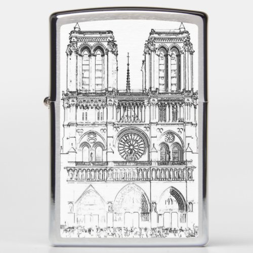 Notre Dame de Paris _ Paris France Zippo Lighter