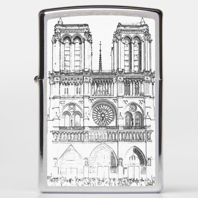 Notre Dame de Paris - Paris, France Zippo Lighter (Front)
