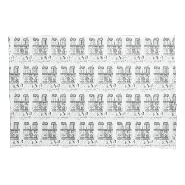 Notre Dame de Paris Pillow Case (Front)