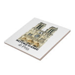 Notre-Dame de Paris Souvenir France Cathedral Ceramic Tile