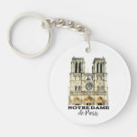 Notre-Dame de Paris Souvenir France Cathedral Keychain