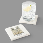 Notre-Dame de Paris Souvenir France Cathedral Stone Coaster