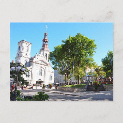 Notre Dame de Quebec Basilica Cathedral Postcard