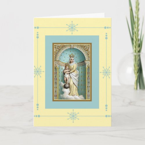 Notre Dame des Victoire Jesus Birthday Blessings Card