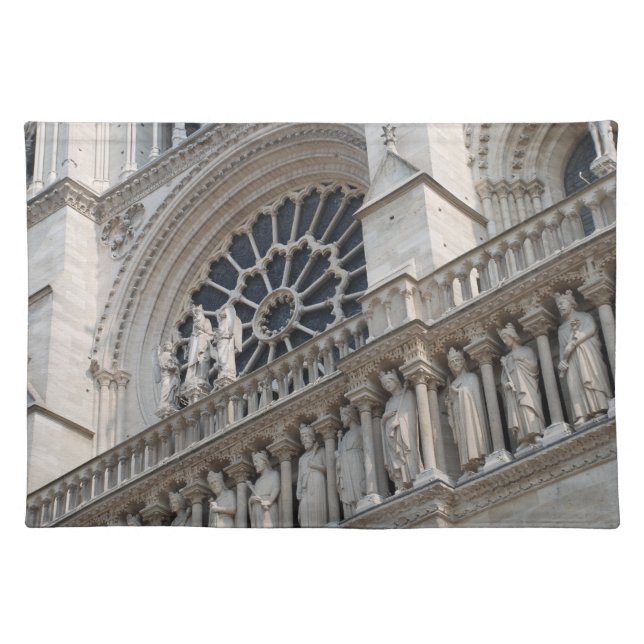 Notre Dame detail Cloth Placemat (Front)