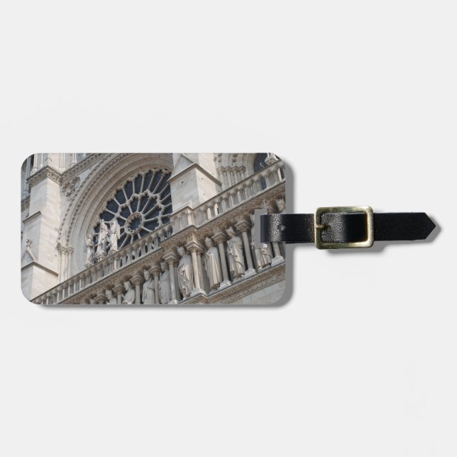 Notre Dame detail Luggage Tag (Front Horizontal)