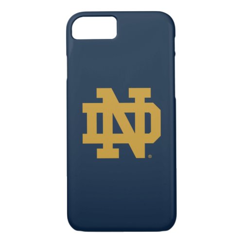 Notre Dame  Emblem Logo iPhone 87 Case