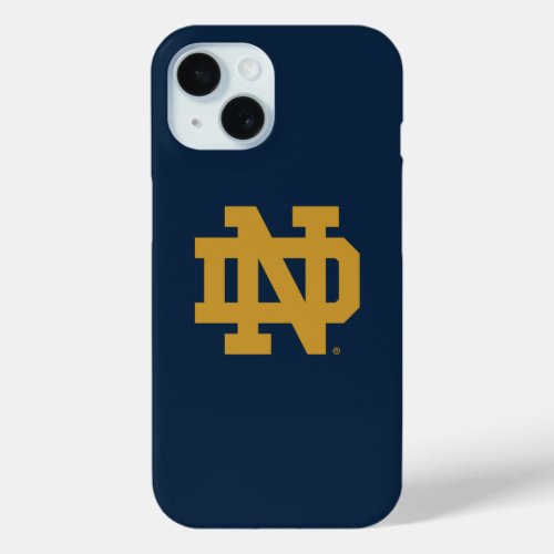 Notre Dame  Emblem Logo iPhone 15 Case