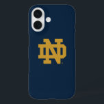 Notre Dame | Emblem Logo iPhone 16 Case<br><div class="desc">Show off your University of Notre Dame spirit with this great phone case! This design is officially licensed artwork approved by the University of Notre Dame. Hand-customized by our team in the San Francisco Bay Area,  CA.</div>