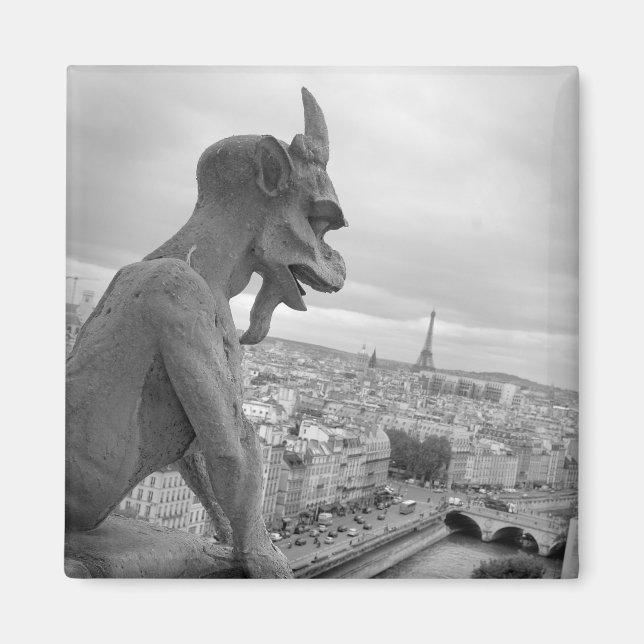 Notre Dame Gargoyle Magnet (Front)