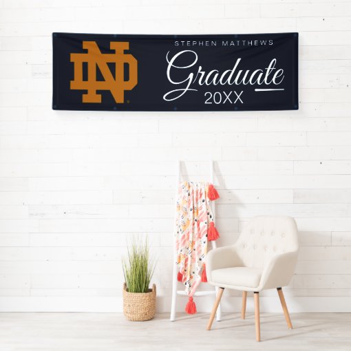 Notre Dame Graduation Banner Zazzle