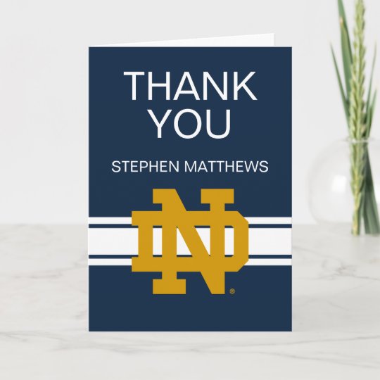 Notre Dame Graduation Card