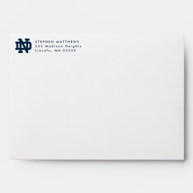 Notre Dame | Graduation Envelope (Front)