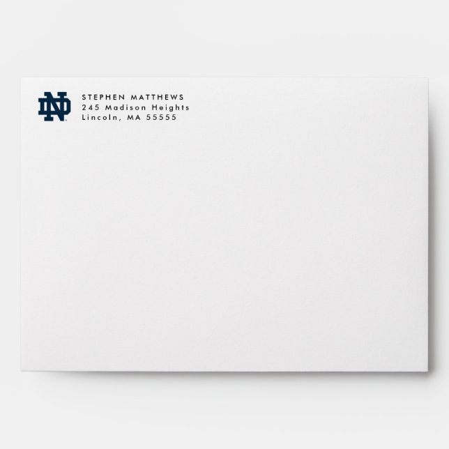 Notre Dame | Graduation Envelope (Front)