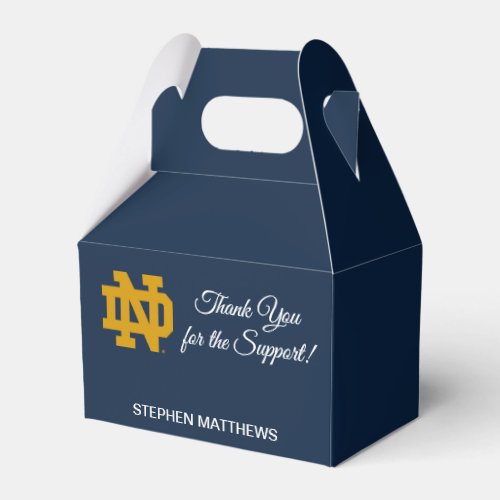 Notre Dame  Graduation Favor Boxes