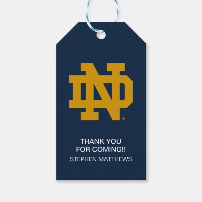 Notre Dame | Graduation Gift Tags (Front)