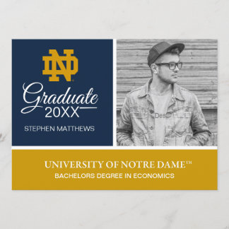 Notre Dame | Graduation Invitation