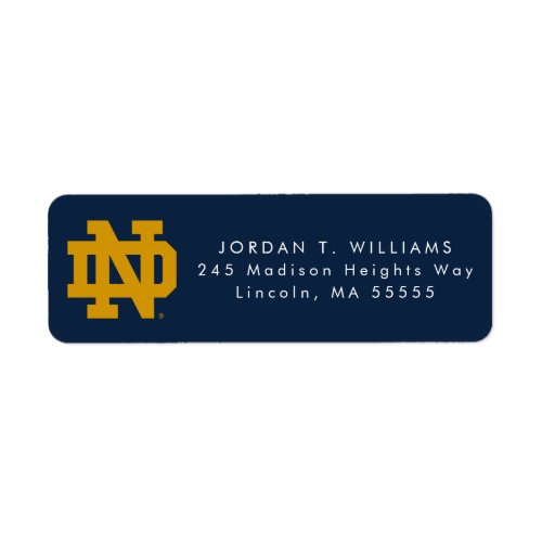 Notre Dame  Graduation Label