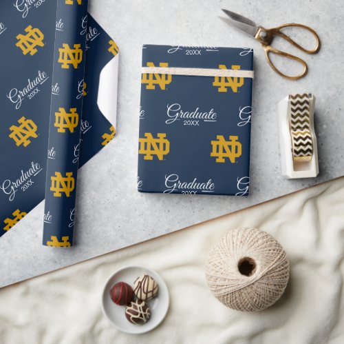 Notre Dame  Graduation Wrapping Paper