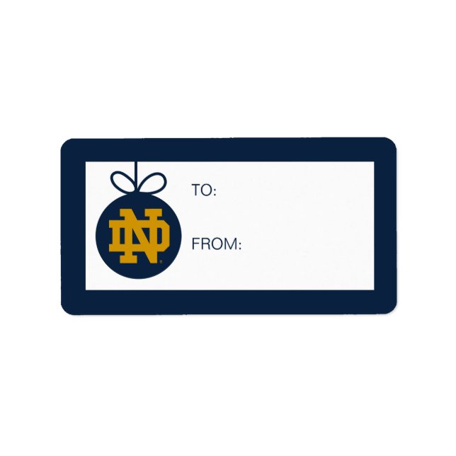 Notre Dame | Holiday Label (Front)
