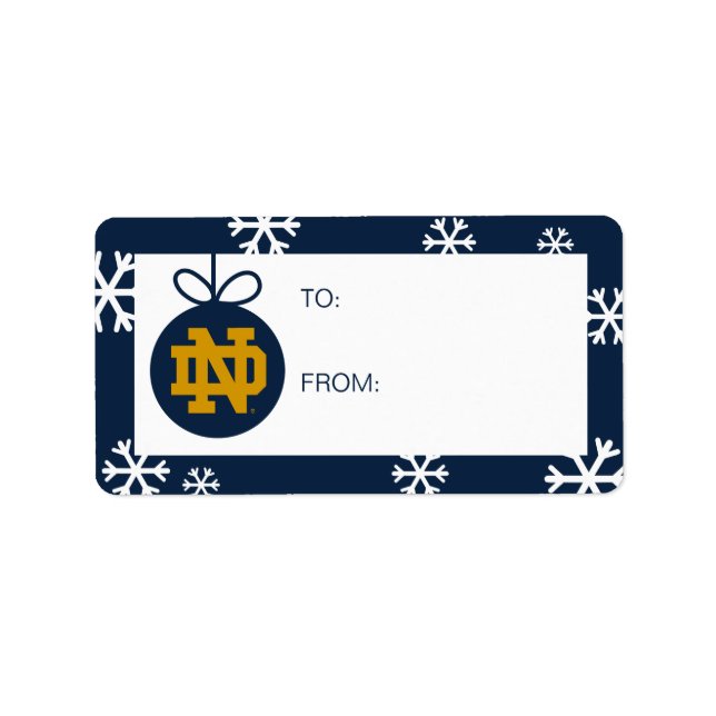 Notre Dame | Holiday Label (Front)