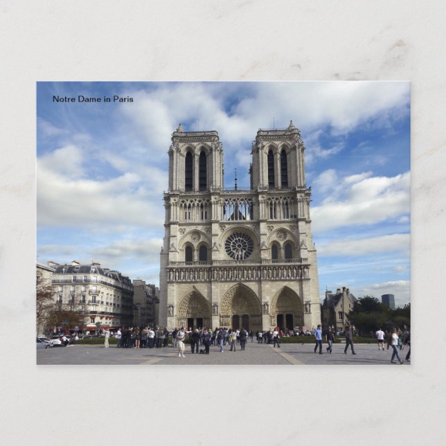 Notre Dame in Paris Postcard (Front)