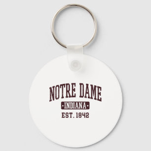 Notre Dame Indiana In Vintage Athletic Varsity Spo Keychain