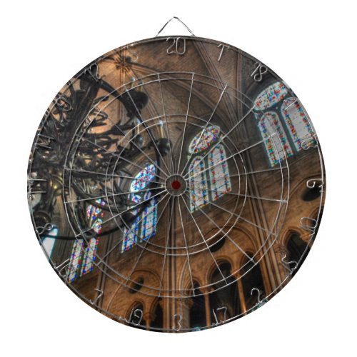 Notre Dame interior Dartboard With Darts