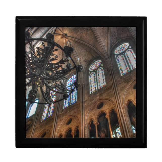 Notre Dame interior Keepsake Box (Front)