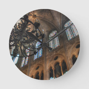 Notre Dame interior Round Clock