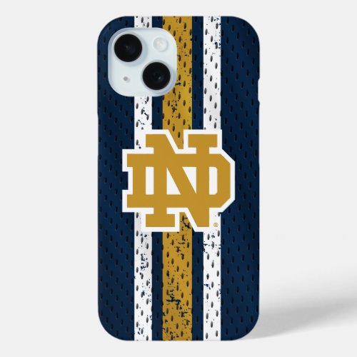 Notre Dame  Jersey Pattern iPhone 15 Case