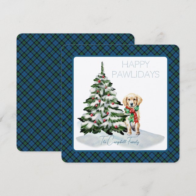 Notre Dame Marching Band Tartan Happy Pawlidays  (Front/Back)