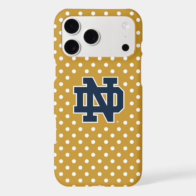 Notre Dame | Mini Polka Dots Case-Mate iPhone Case (Back)