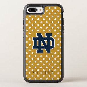 Notre Dame   Mini Polka Dots OtterBox Symmetry iPhone 8 Plus/7 Plus Case