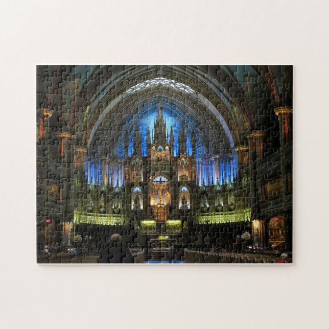 Notre-Dame Montreal Cathedral Altar Jigsaw Puzzle (Horizontal)