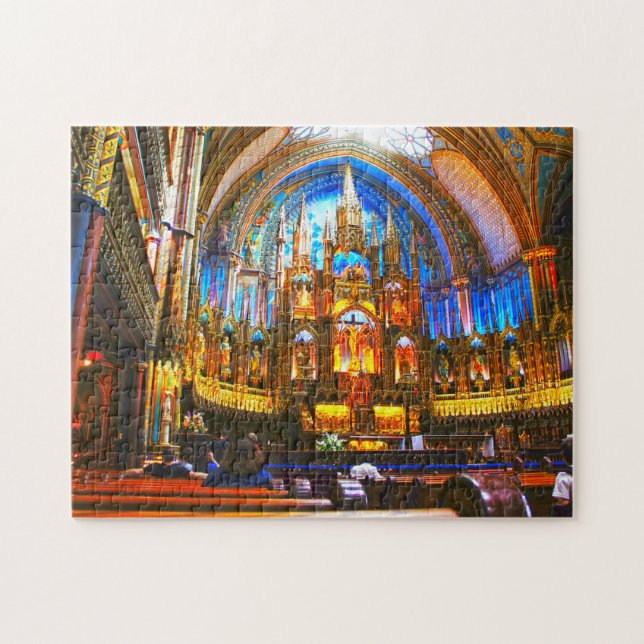 Notre Dame Montreal. Jigsaw Puzzle (Horizontal)