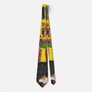 Notre Dame painting by Henry Lyman Sayen Neck Tie