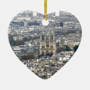 Notre Dame Paris France Ceramic Ornament