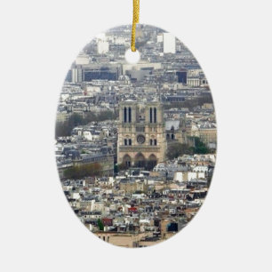 Notre Dame Paris France Ceramic Ornament