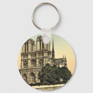 Notre Dame, Paris, France classic Photochrom Keychain