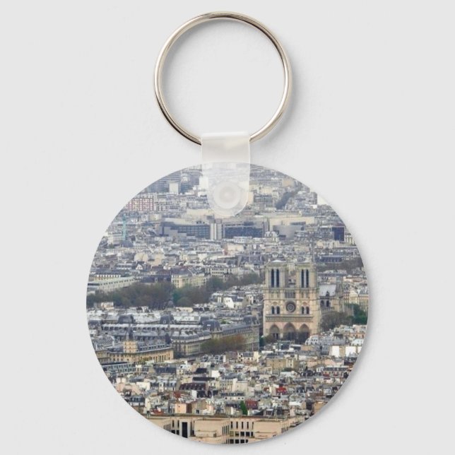 Notre Dame Paris France Keychain (Front)
