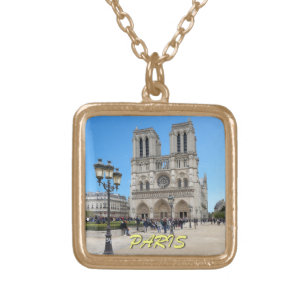 Notre Dame PARIS Gold Plated Necklace