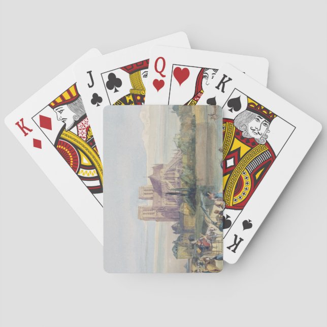 Notre Dame, Paris (w/c on paper) Poker Cards (Back)