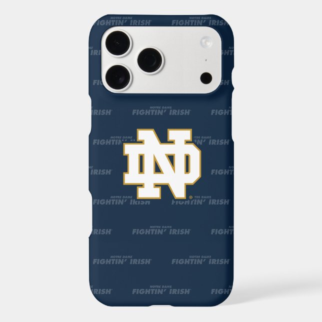 Notre Dame | Repeating Pattern Case-Mate iPhone Case (Back)