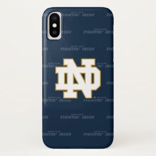 Notre Dame   Repeating Pattern iPhone X Case