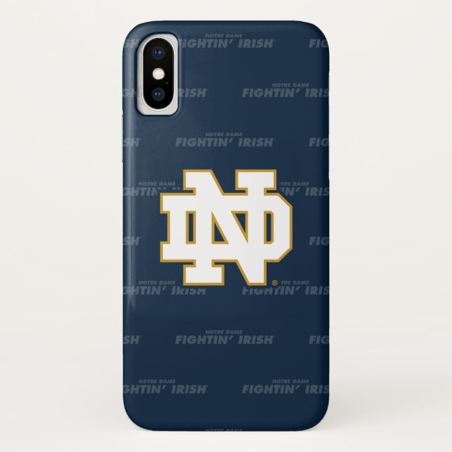 Notre Dame | Repeating Pattern Case-Mate iPhone Case (Back)