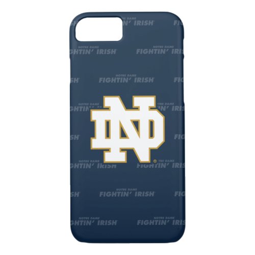 Notre Dame  Repeating Pattern iPhone 87 Case