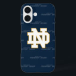 Notre Dame | Repeating Pattern iPhone 16 Case<br><div class="desc">Show off your University of Notre Dame spirit with this great phone case! This design is officially licensed artwork approved by the University of Notre Dame. Hand-customized by our team in the San Francisco Bay Area,  CA.</div>